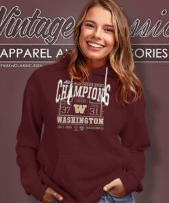 2024 Washington Huskies College Football Playoff Sugar Bowl Champions Score Hoodie