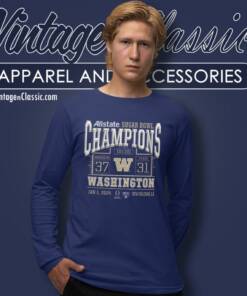 2024 Washington Huskies College Football Playoff Sugar Bowl Champions Score Long Sleeve Tee