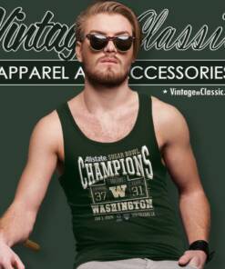 2024 Washington Huskies College Football Playoff Sugar Bowl Champions Score Tank Top Racerback