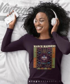 2025 Ncaa Men’s Basketball Tournament March Madness Bracket T shirt Long Sleeve Tee