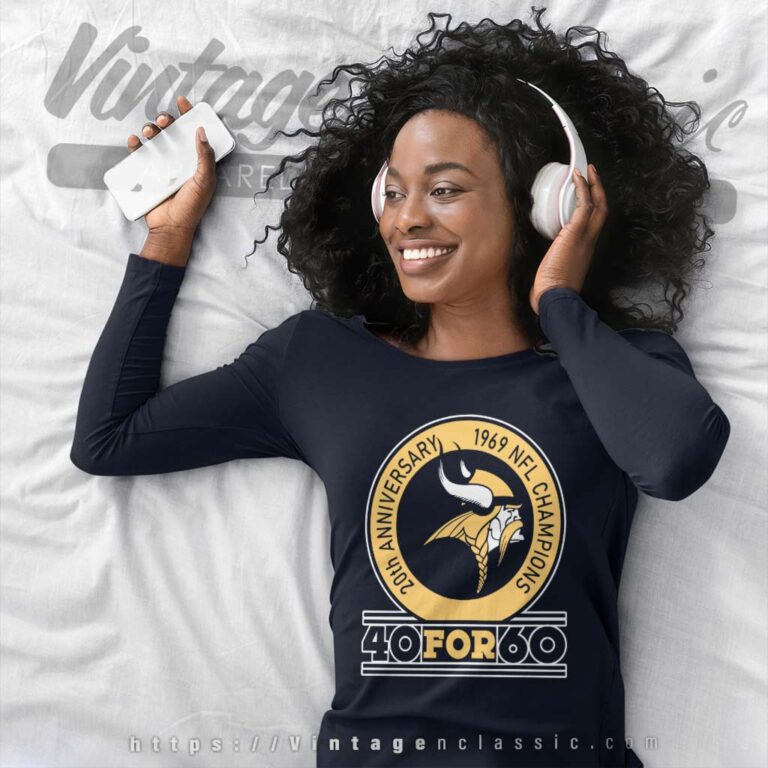 20th Anniversary 1969 Nfl Championships Vikings Long Sleeve Tee 20th Anniversary 1969 Nfl Championships Vikings Long Sleeve Tee