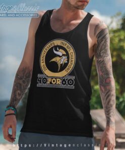 20th Anniversary 1969 Nfl Championships Vikings Tank Top Racerback