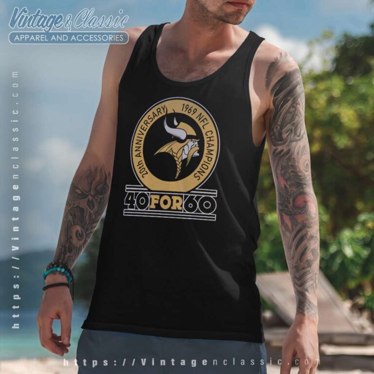 20th Anniversary 1969 Nfl Championships Vikings Tank Top Racerback 20th Anniversary 1969 Nfl Championships Vikings Tank Top Racerback