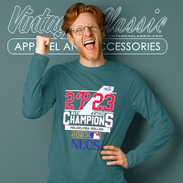 2p23 National League Champions Philadelphia Phillies 2023 Nlcs Long Sleeve Tee 2p23 National League Champions Philadelphia Phillies 2023 Nlcs Long Sleeve Tee
