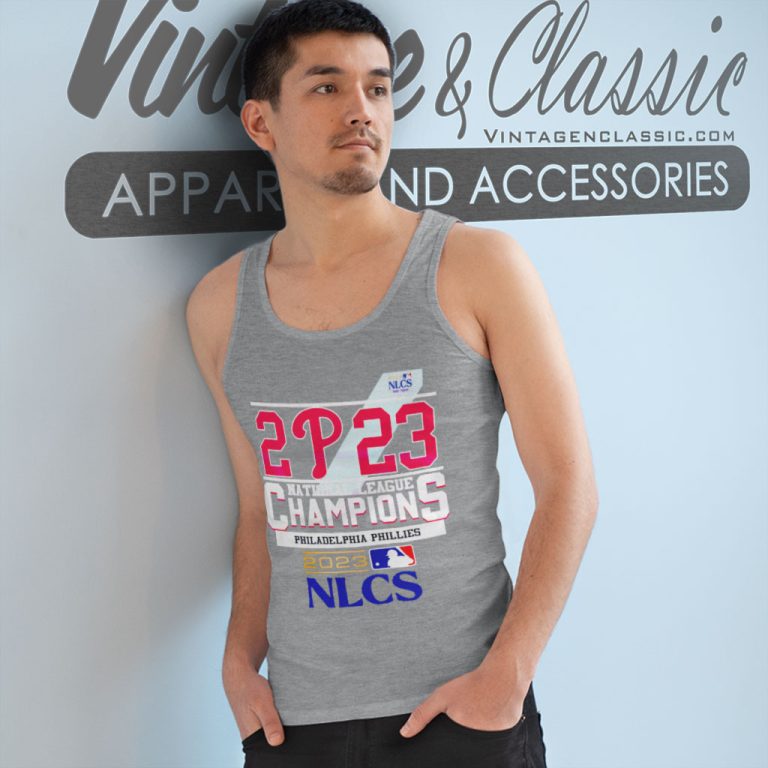 2p23 National League Champions Philadelphia Phillies 2023 Nlcs Tank Top Racerback 2p23 National League Champions Philadelphia Phillies 2023 Nlcs Tank Top Racerback