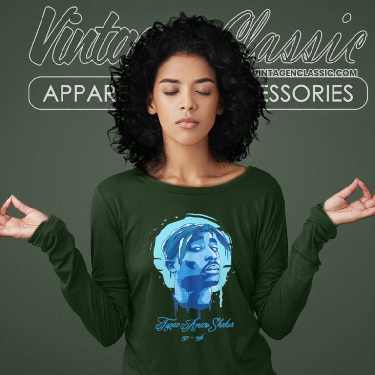 2pac Tupac Nike Air Max 97 Blue Hero Long Sleeve Tee 2pac Tupac Nike Air Max 97 Blue Hero Long Sleeve Tee