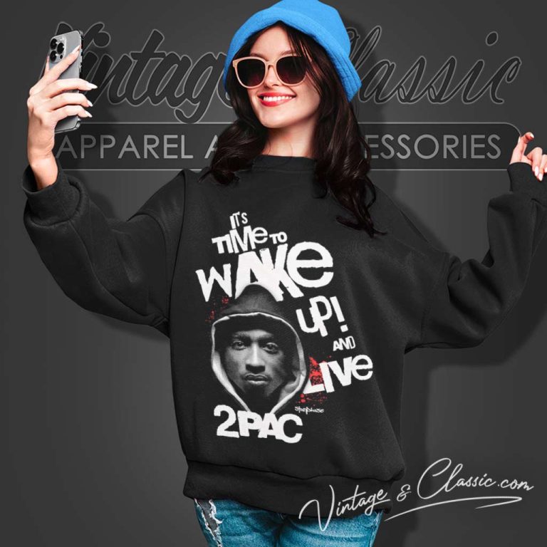 2pac Wake Up Relaxed Fit Sweatshirt 2pac Wake Up Relaxed Fit Sweatshirt