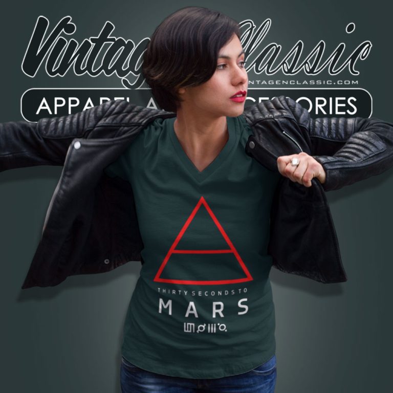 30 Seconds To Mars Shirt Glyph Symbol V Neck TShirt 30 Seconds To Mars Shirt Glyph Symbol V Neck TShirt