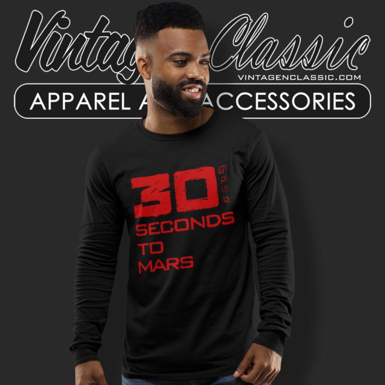 30 Seconds To Mars Shirt Logo Art Long Sleeve Tee 30 Seconds To Mars Shirt Logo Art Long Sleeve Tee