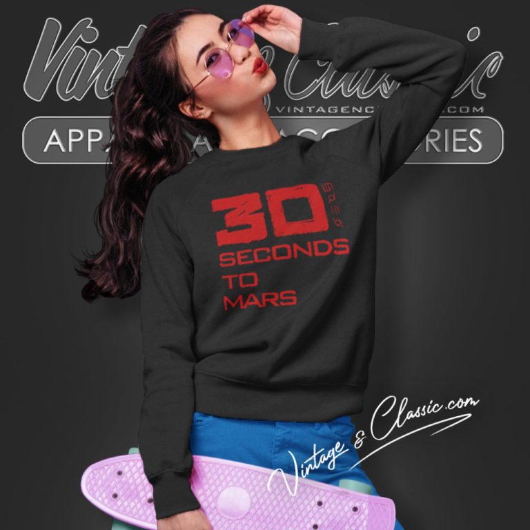 30 Seconds To Mars Shirt Logo Art Sweatshirt 30 Seconds To Mars Shirt Logo Art Sweatshirt