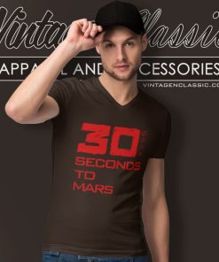 30 Seconds To Mars Shirt Logo Art 6 30 Seconds To Mars Shirt Logo Art V Neck TShirt