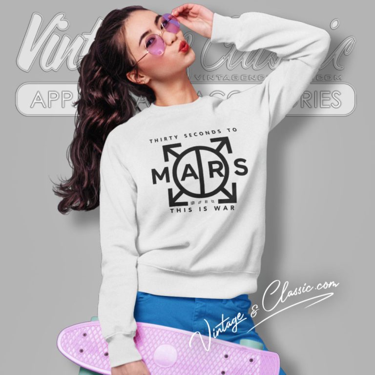 30 Seconds To Mars Shirt Logo Band Sweatshirt 30 Seconds To Mars Shirt Logo Band Sweatshirt