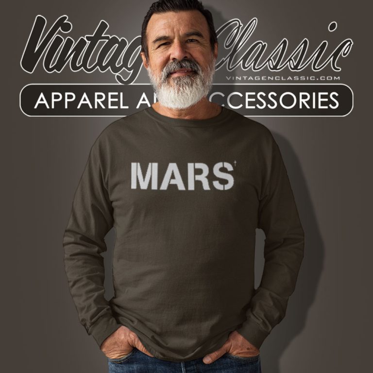 30 Seconds To Mars Shirt Metallic Mars Long Sleeve Tee 30 Seconds To Mars Shirt Metallic Mars Long Sleeve Tee