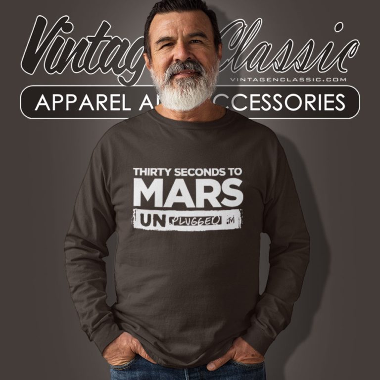30 Seconds To Mars Shirt Mtv Unplugged Long Sleeve Tee 30 Seconds To Mars Shirt Mtv Unplugged Long Sleeve Tee