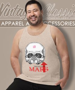30 Seconds To Mars Skull Tank Top Racerback