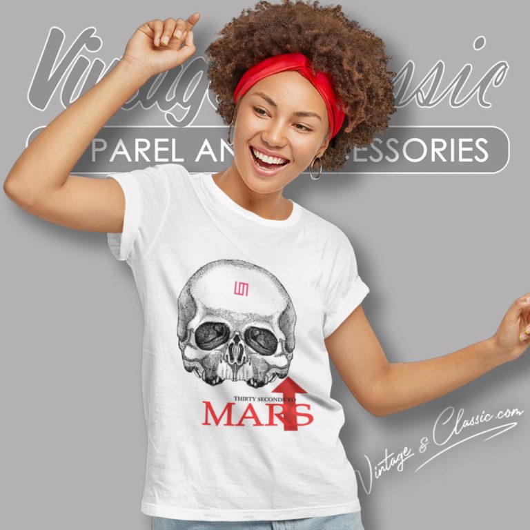 30 Seconds To Mars Skull Women T Shirt 30 Seconds To Mars Skull Women T Shirt