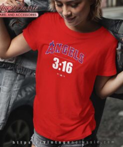 316 Stone Cold Steve Austin Los Angeles Angels Tshirt Women