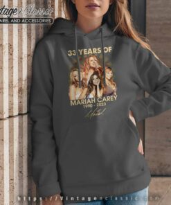 33 Years Of Mariah Carey 1990 2023 Signature Hoodie