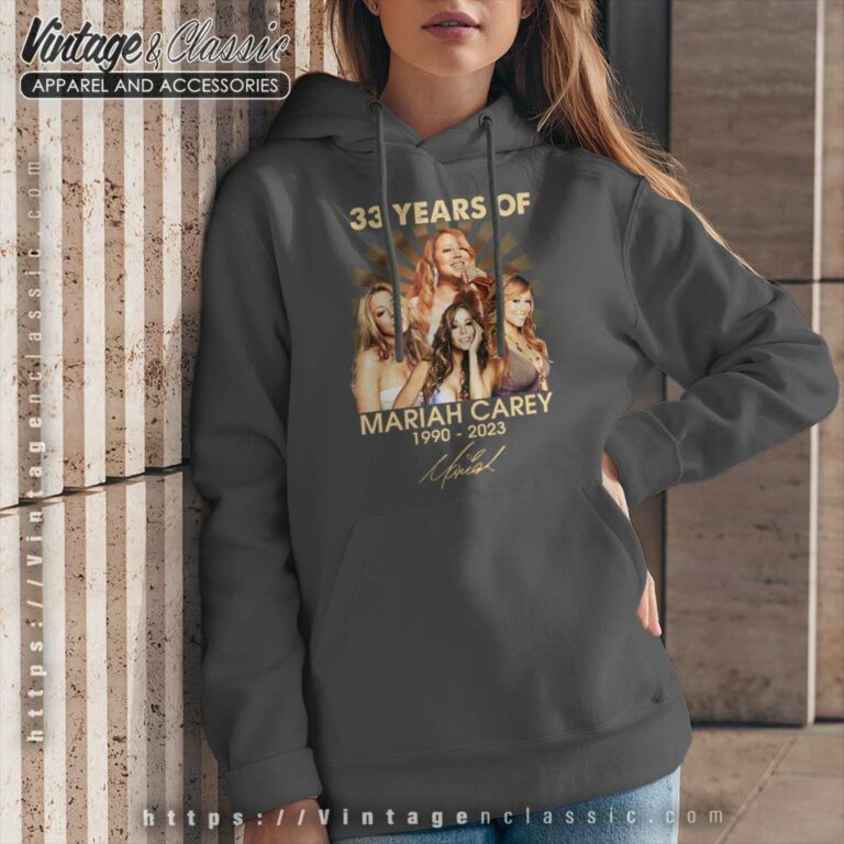 33 Years Of Mariah Carey 1990 2023 Signature Hoodie 33 Years Of Mariah Carey 1990 2023 Signature Hoodie