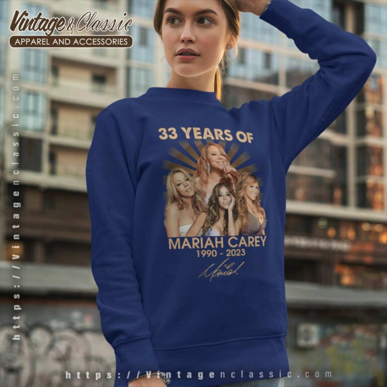 33 Years Of Mariah Carey 1990 2023 Signature Sweatshirt 33 Years Of Mariah Carey 1990 2023 Signature Sweatshirt