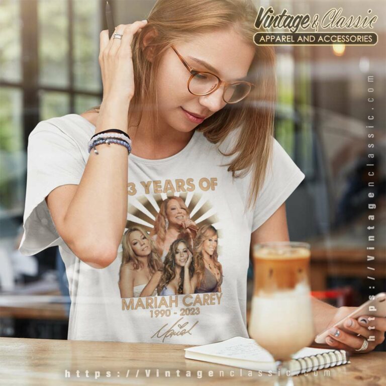 33 Years Of Mariah Carey 1990 2023 Signature Women TShirt 33 Years Of Mariah Carey 1990 2023 Signature Women TShirt