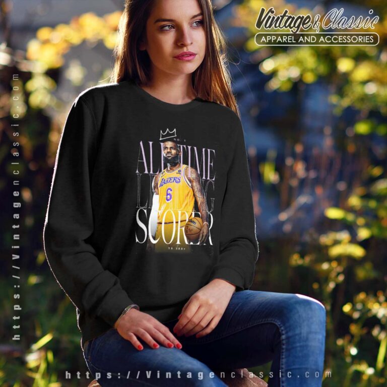 38 388 Points LeBron James NBA All Time King Sweatshirt 38 388 Points LeBron James NBA All Time King Sweatshirt