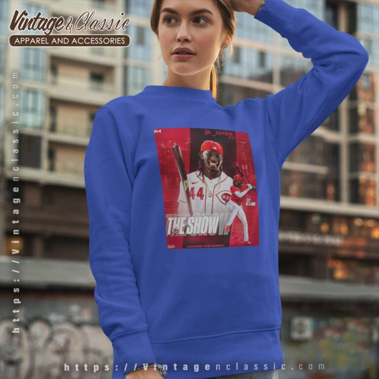44 Ss Elly De La Cruz Star Cincinnati Reds Sweatshirt 44 Ss Elly De La Cruz Star Cincinnati Reds Sweatshirt