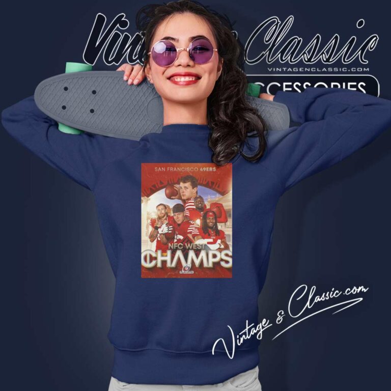 49ers 2023 Nfc West Champions Nfl Playoff Sweatshirt 49ers 2023 Nfc West Champions Nfl Playoff Sweatshirt