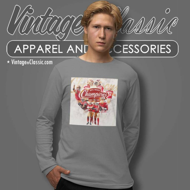 49ers 2023 Nfc West Champions Shirt Best In The West Team Long Sleeve Tee 49ers 2023 Nfc West Champions Shirt Best In The West Team Long Sleeve Tee
