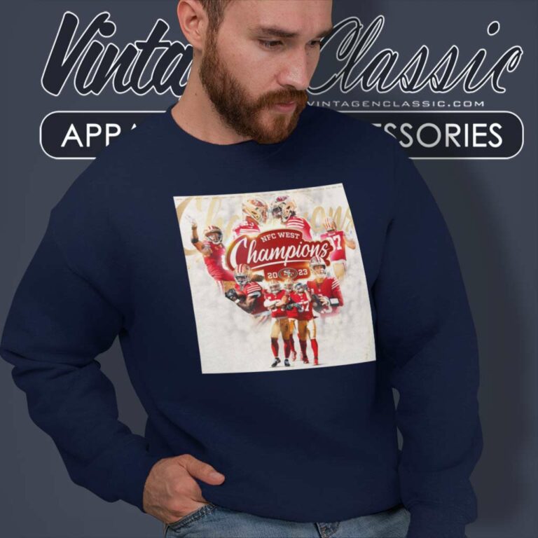 49ers 2023 Nfc West Champions Shirt Best In The West Team Sweatshirt 49ers 2023 Nfc West Champions Shirt Best In The West Team Sweatshirt