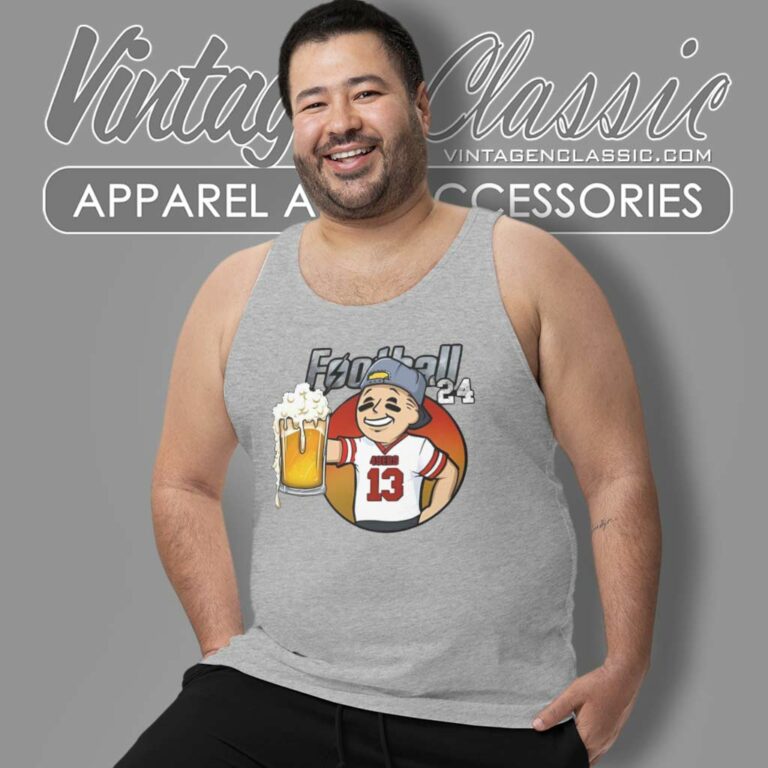 49ers Beer Fallout Football 24 Tank Top Racerback 49ers Beer Fallout Football 24 Tank Top Racerback