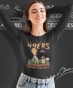49ers Diggin For Gold Beavis And Butt Head Long Sleeve Tee