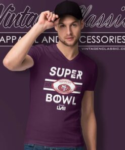 49ers Football Super Bowl Lviii V Neck TShirt