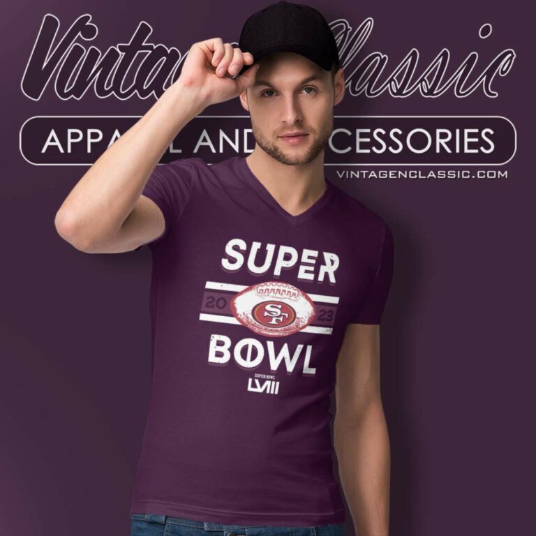 49ers Football Super Bowl Lviii V Neck TShirt 49ers Football Super Bowl Lviii V Neck TShirt