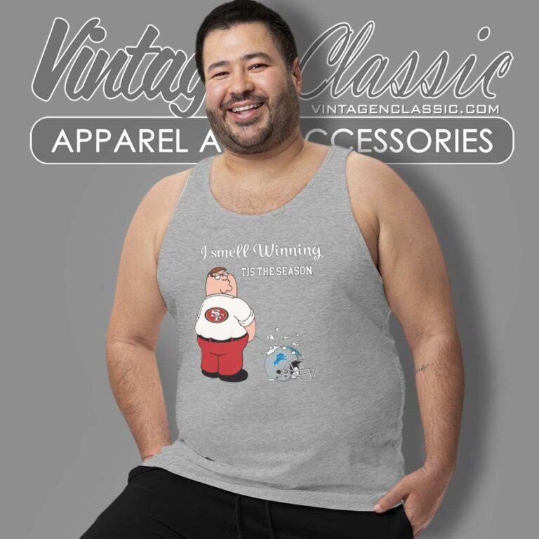 49ers I Smell Winning Detroit Lions Tank Top Racerback 49ers I Smell Winning Detroit Lions Tank Top Racerback