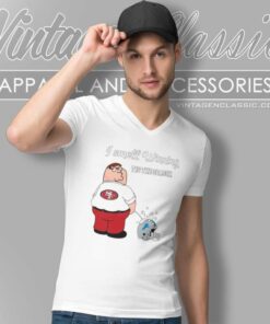 49ers I Smell Winning Tis The Season Detroit Lions Nfc Championship V Neck TShirt