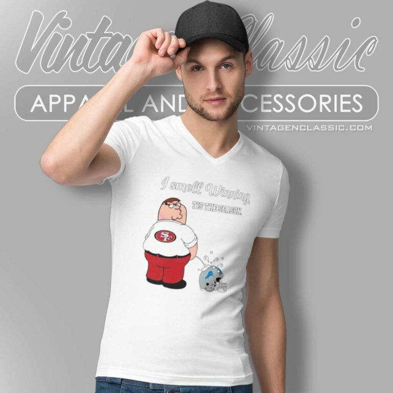 49ers I Smell Winning Tis The Season Detroit Lions Nfc Championship V Neck TShirt 49ers I Smell Winning Tis The Season Detroit Lions Nfc Championship V Neck TShirt