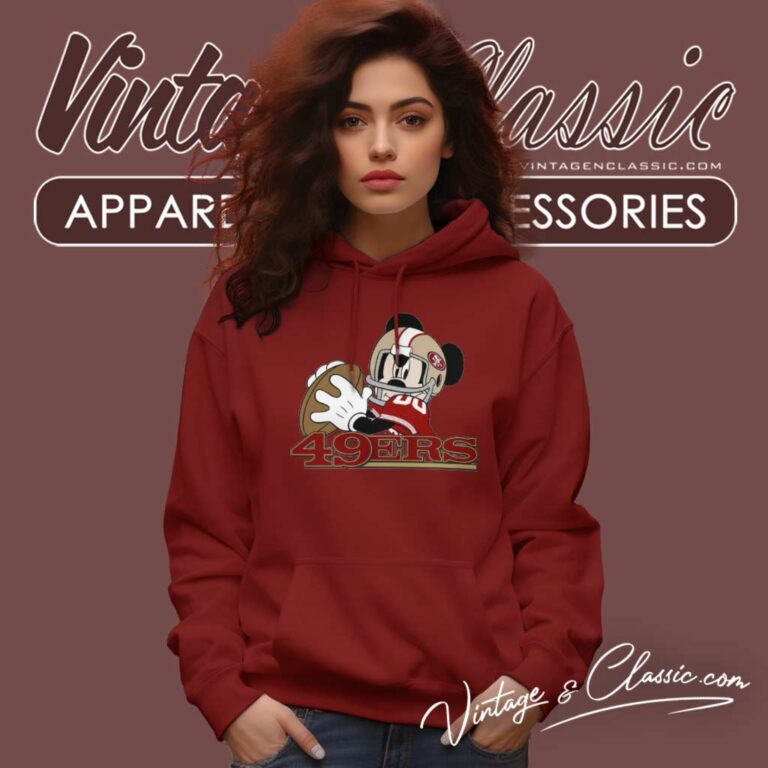 49ers Mickey Mouse Disney Hoodie 49ers Mickey Mouse Disney Hoodie