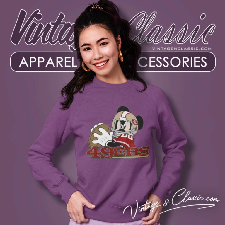 49ers Mickey Mouse Disney Sweatshirt 49ers Mickey Mouse Disney Sweatshirt