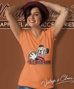49ers Mickey Mouse Disney V Neck TShirt