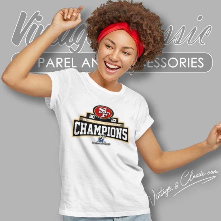 49ers National Football Conference Champions Women TShirt 49ers National Football Conference Champions Women TShirt