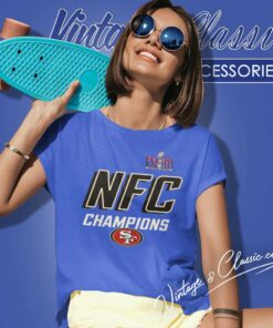 49ers NFC Champions Super Bowl LVIII Shirt 1 49ers Nfc Champions Super Bowl Lviii Women TShirt