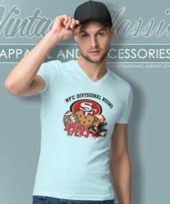 49ers NFC Divisional Round Shirt 4 49ers Nfc Divisional Round V Neck TShirt