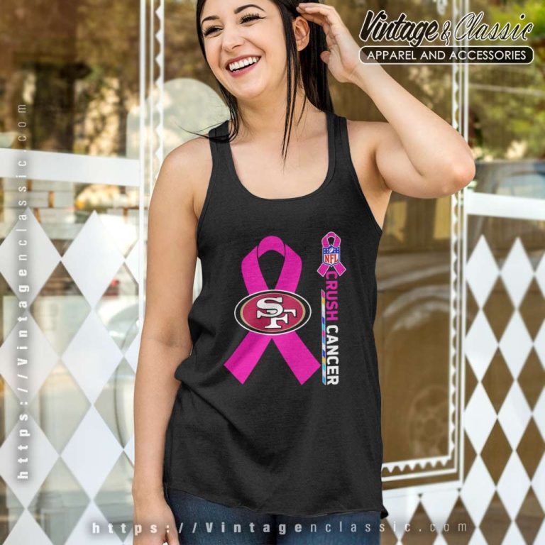 49ers Nfl Crush Cancer 2023 Tank Top Racerback 49ers Nfl Crush Cancer 2023 Tank Top Racerback