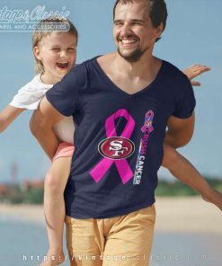 49ers Nfl Crush Cancer 2023 V Neck TShirt