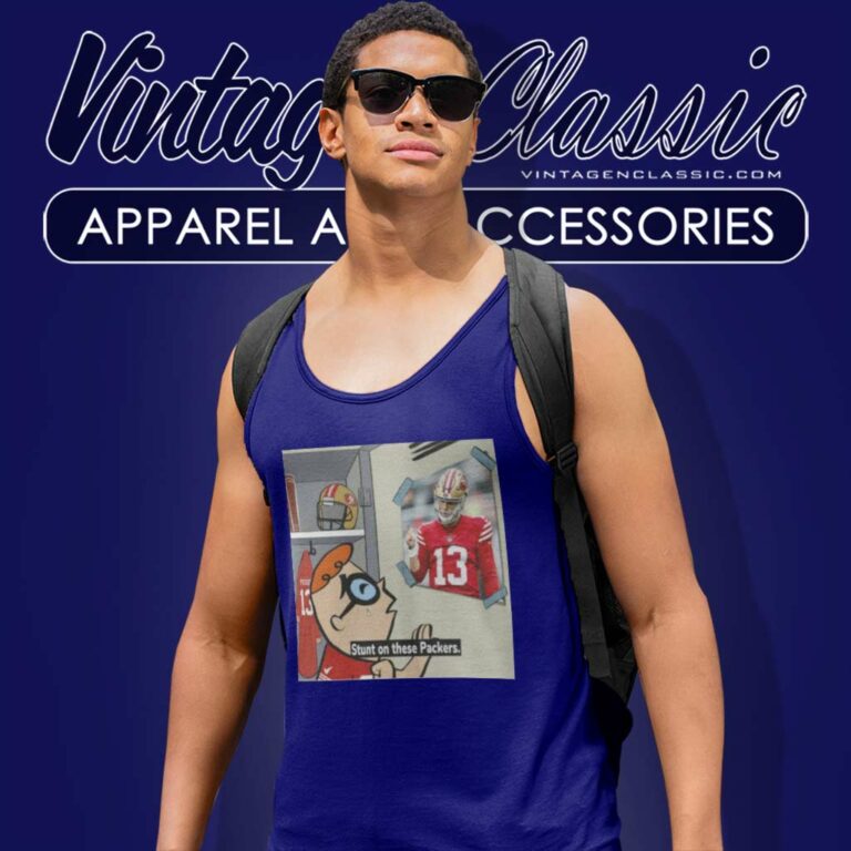 49ers Purdy Stunt On These Packers Tank Top Racerback 49ers Purdy Stunt On These Packers Tank Top Racerback