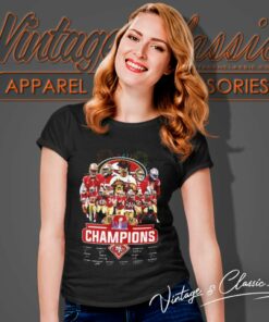49ers Super Bowl Lviii Champions Signatures Women TShirt
