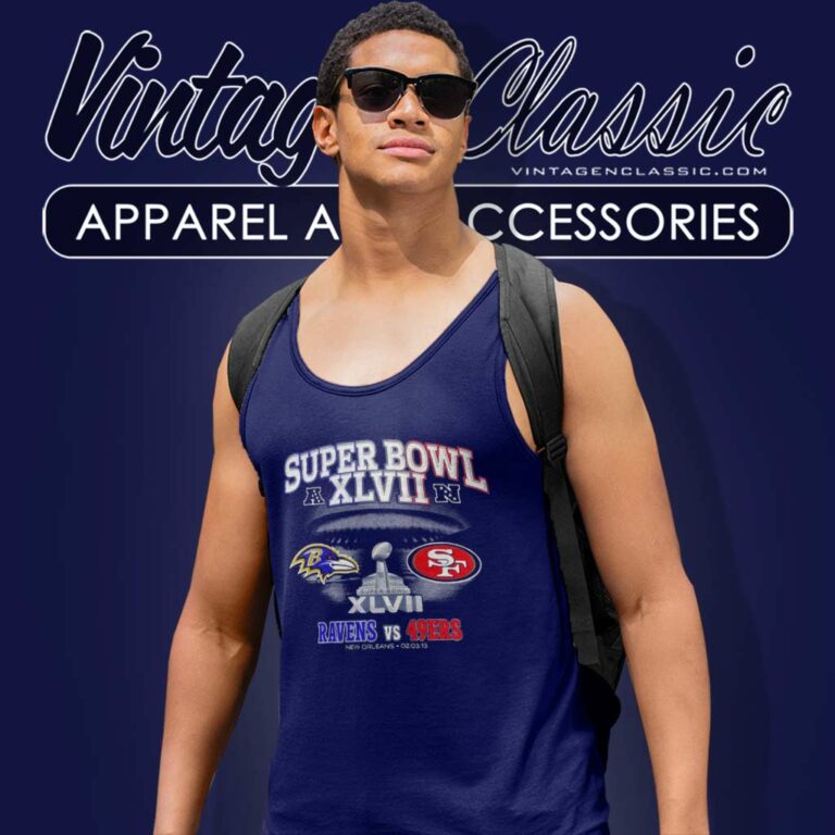 49ers Vs Ravens Shirt Bowl Xlvii Football Tank Top Racerback 49ers Vs Ravens Shirt Bowl Xlvii Football Tank Top Racerback