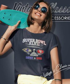 49ers Vs Ravens Shirt Bowl Xlvii Football Women TShirt