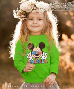 4th Of July Mickey American Freedom kids Sweetshirt